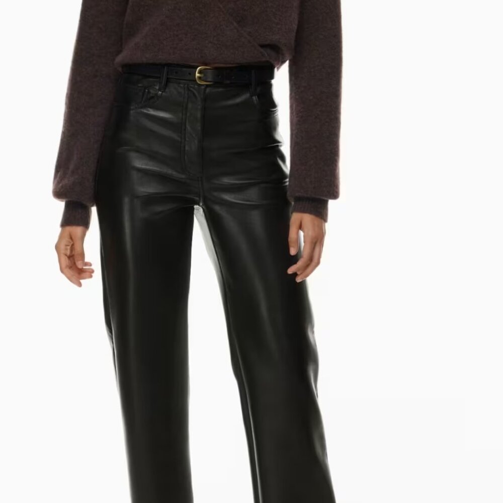 Wilfred Black Leather Skinny Pants - 2 (NWT)